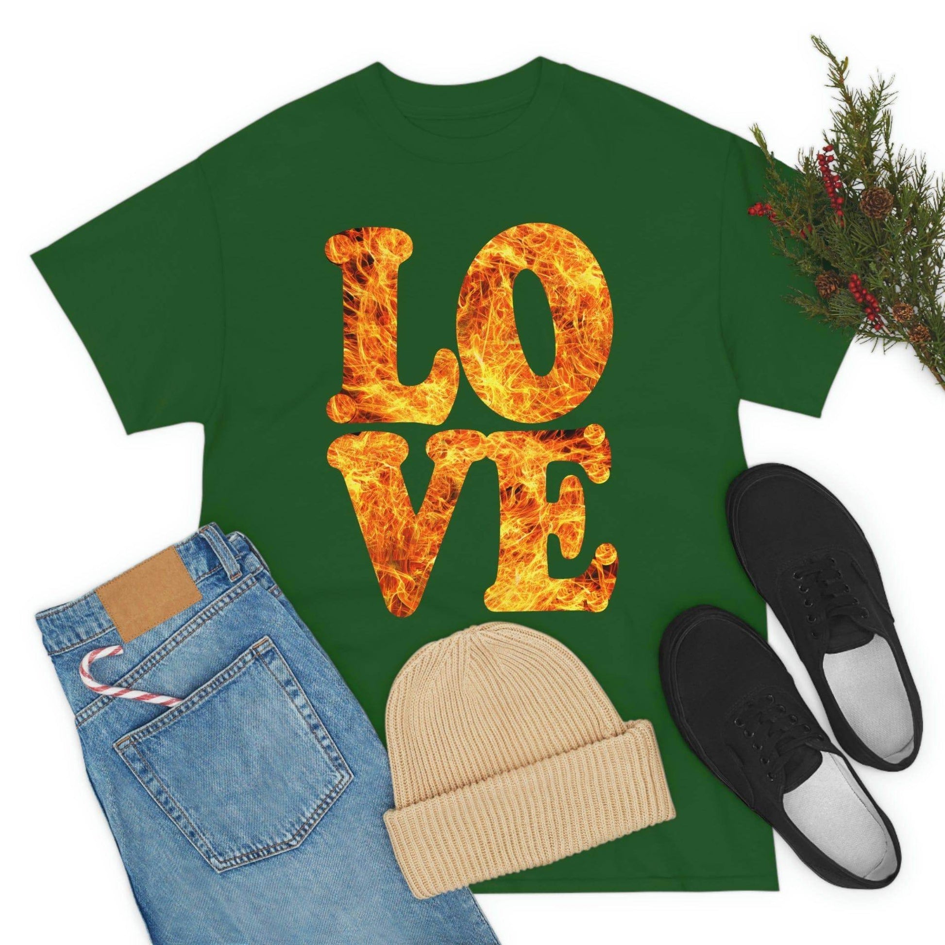 love fire big Tee - Giftsmojo