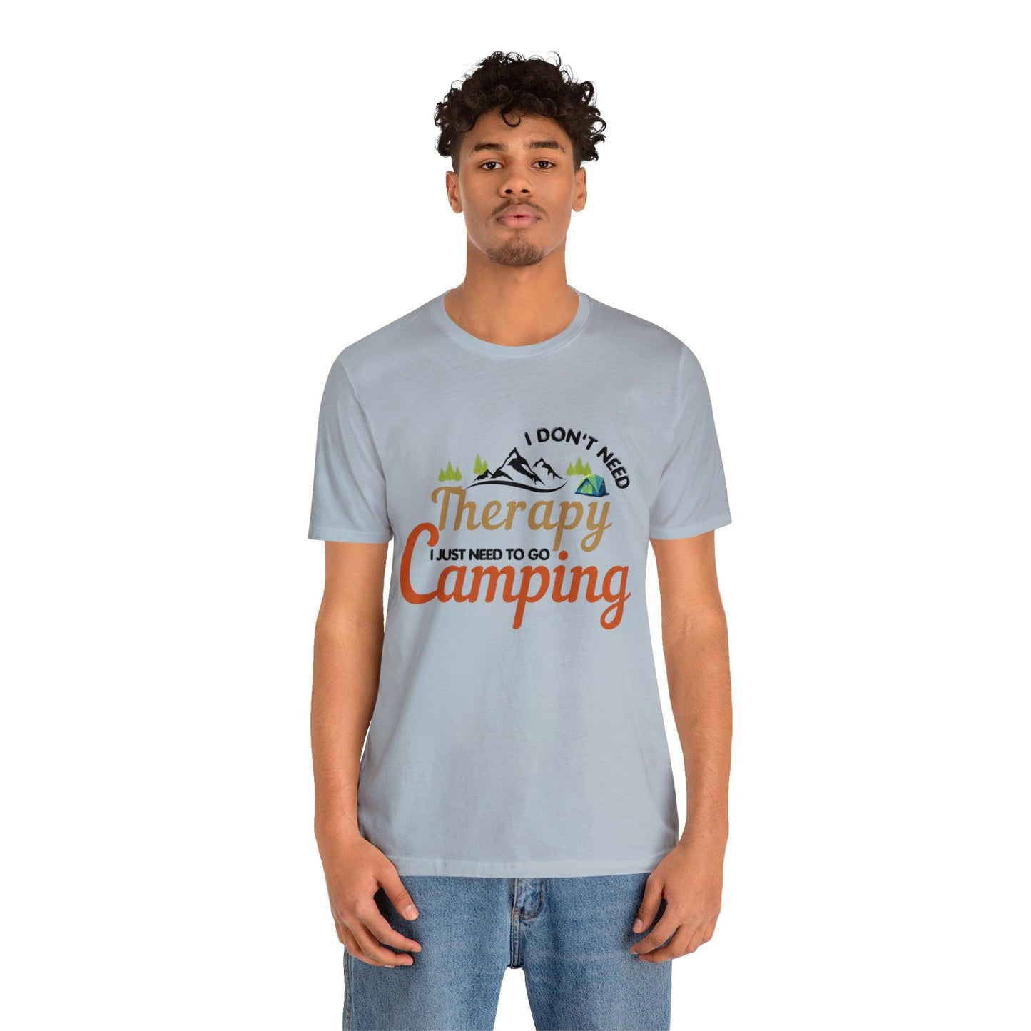 I don't need therapy I just need to go camping, camping shirt, dad shirt, dad gift, gift for outdoor lover, fishing gift nature lover shirt