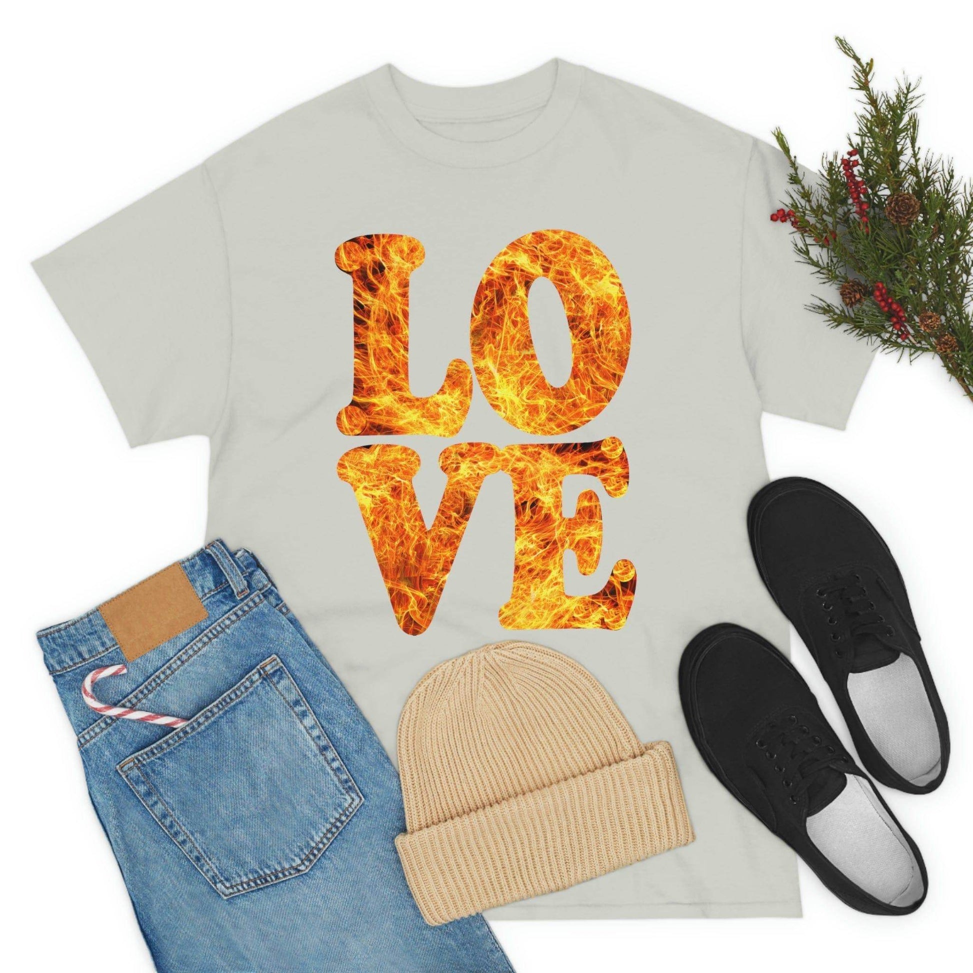 love fire big Tee - Giftsmojo