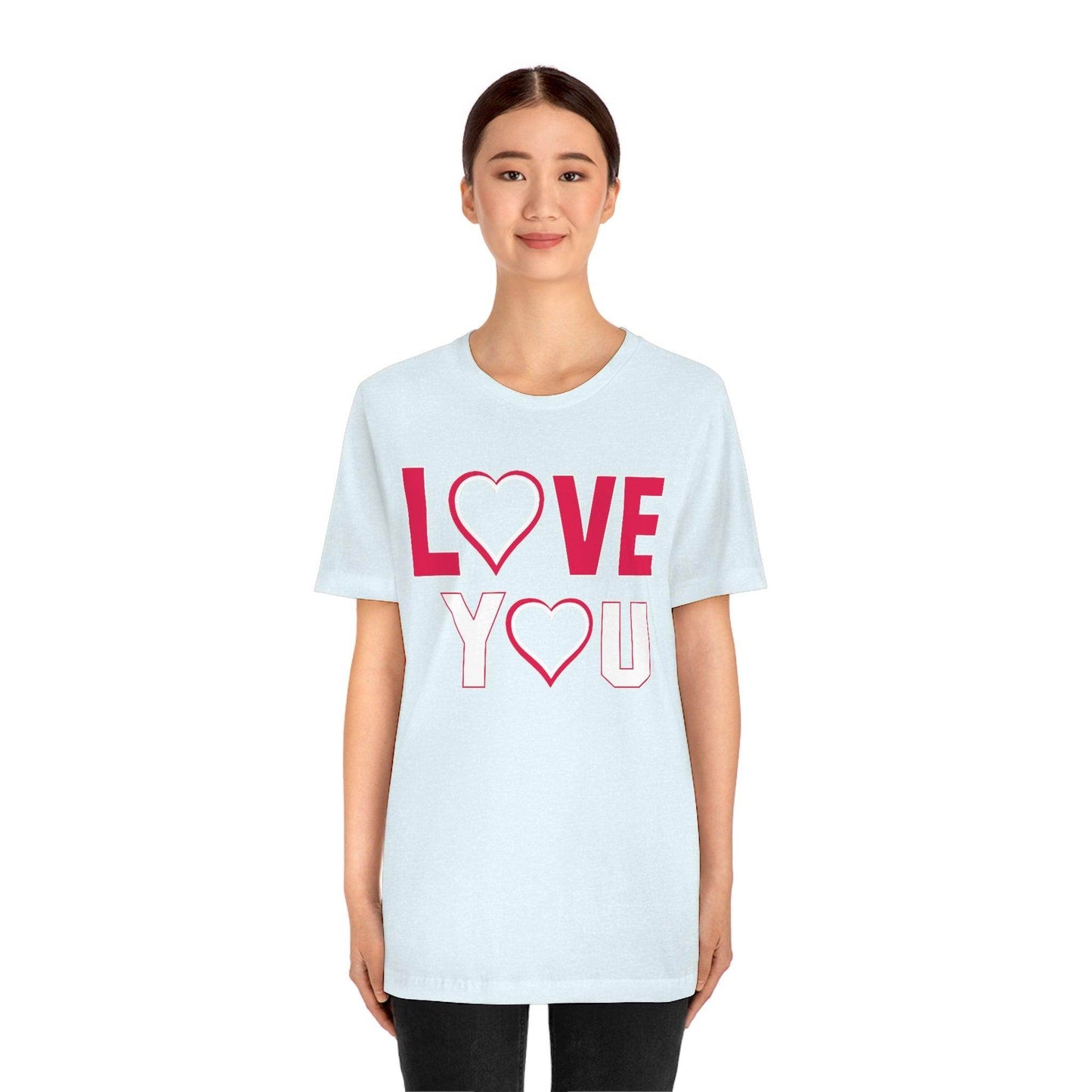 love you heart Tee - Giftsmojo