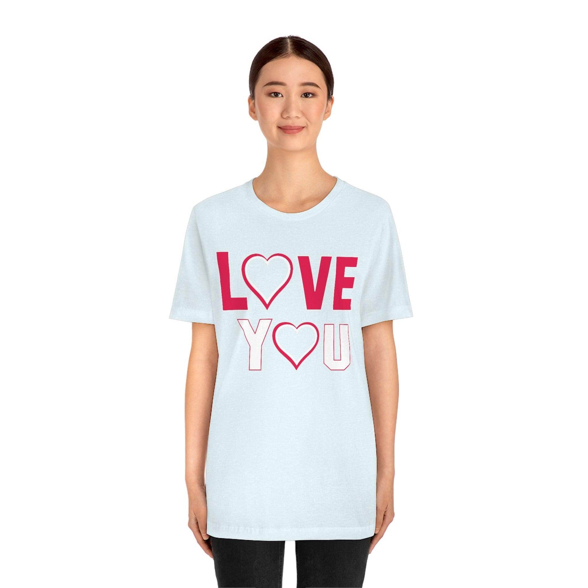 love you heart Tee - Giftsmojo