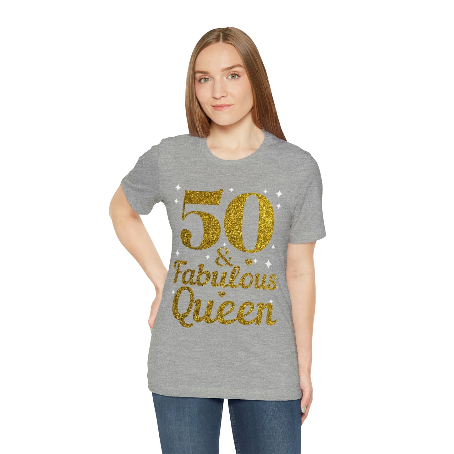 Funny 50th birthday shirt, 50th birthday Tshirt, 50 and fabulous Queen, birthday queen shirt, Gift for 50th birthday, Vintage shirt, birthday gift, birthday girl shirt, mom’s birthday gift, mom gift, wife gift,