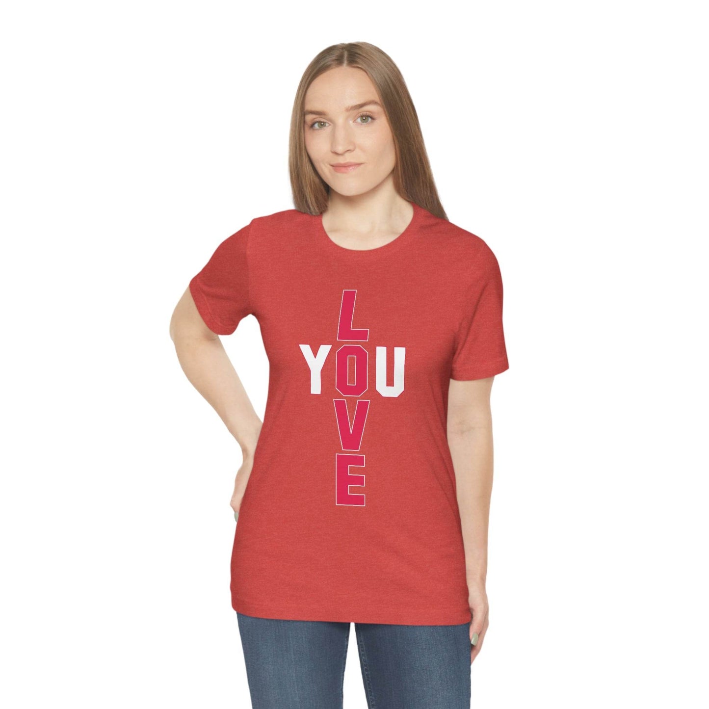 T-shape Love you Tee - Giftsmojo