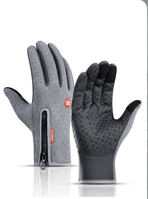Winter Gloves Touch Screen Riding Motorcycle Sliding Waterproof Sports Gloves With Fleece - Giftsmojo