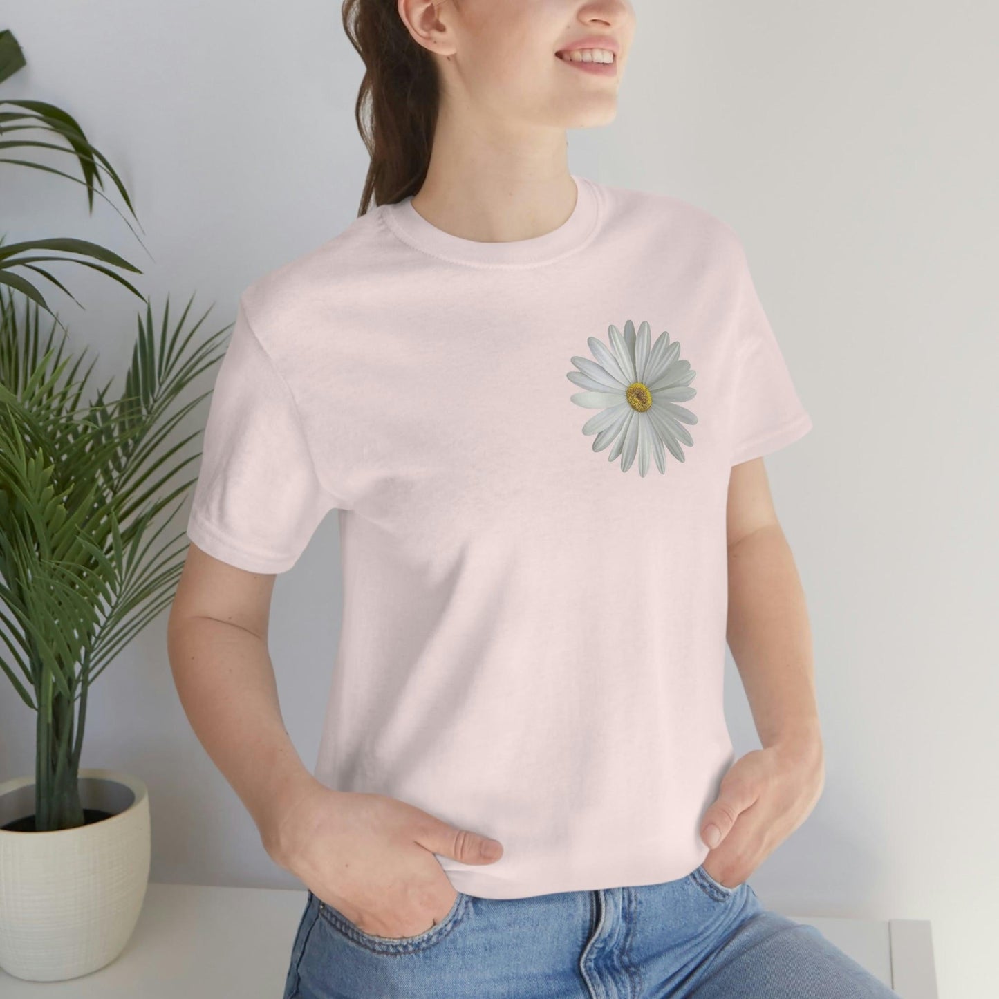Daisy Shirt Floral Shirt Gift, Boho Shirt, Birth Month Flower, Gift For Mom, Daisy Women Shirt Flower Tee Summer Shirt, - Giftsmojo