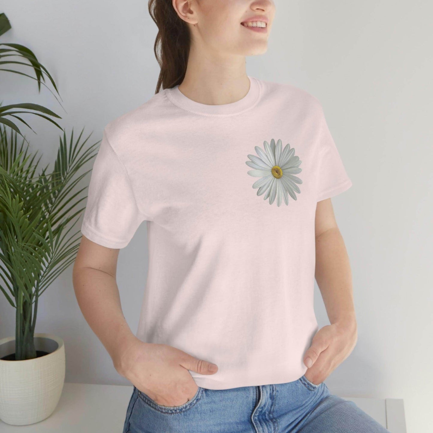 Daisy Shirt Floral Shirt Gift, Boho Shirt, Birth Month Flower, Gift For Mom, Daisy Women Shirt Flower Tee Summer Shirt, - Giftsmojo