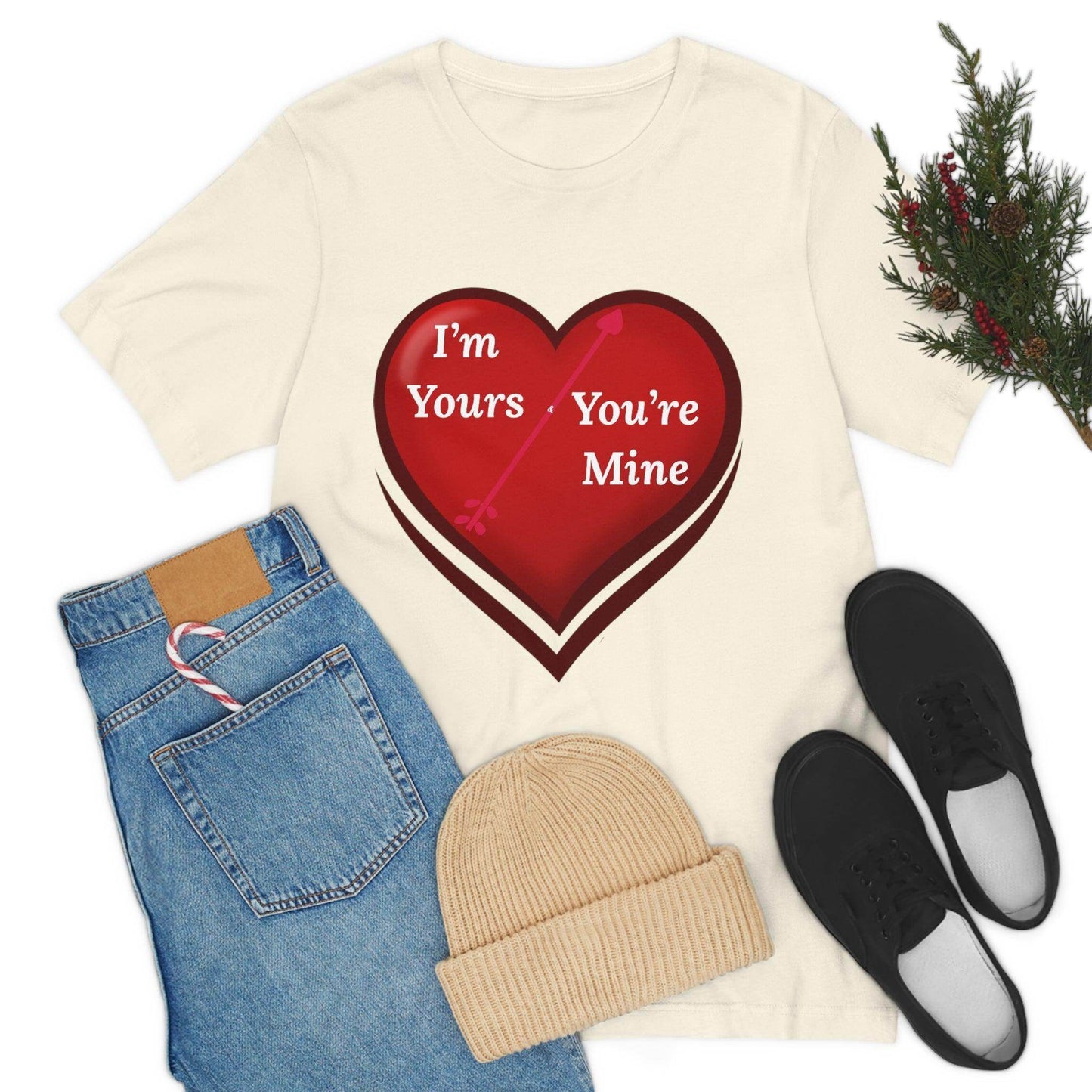 I'm Yours and You're Mine Heart Tee - Giftsmojo