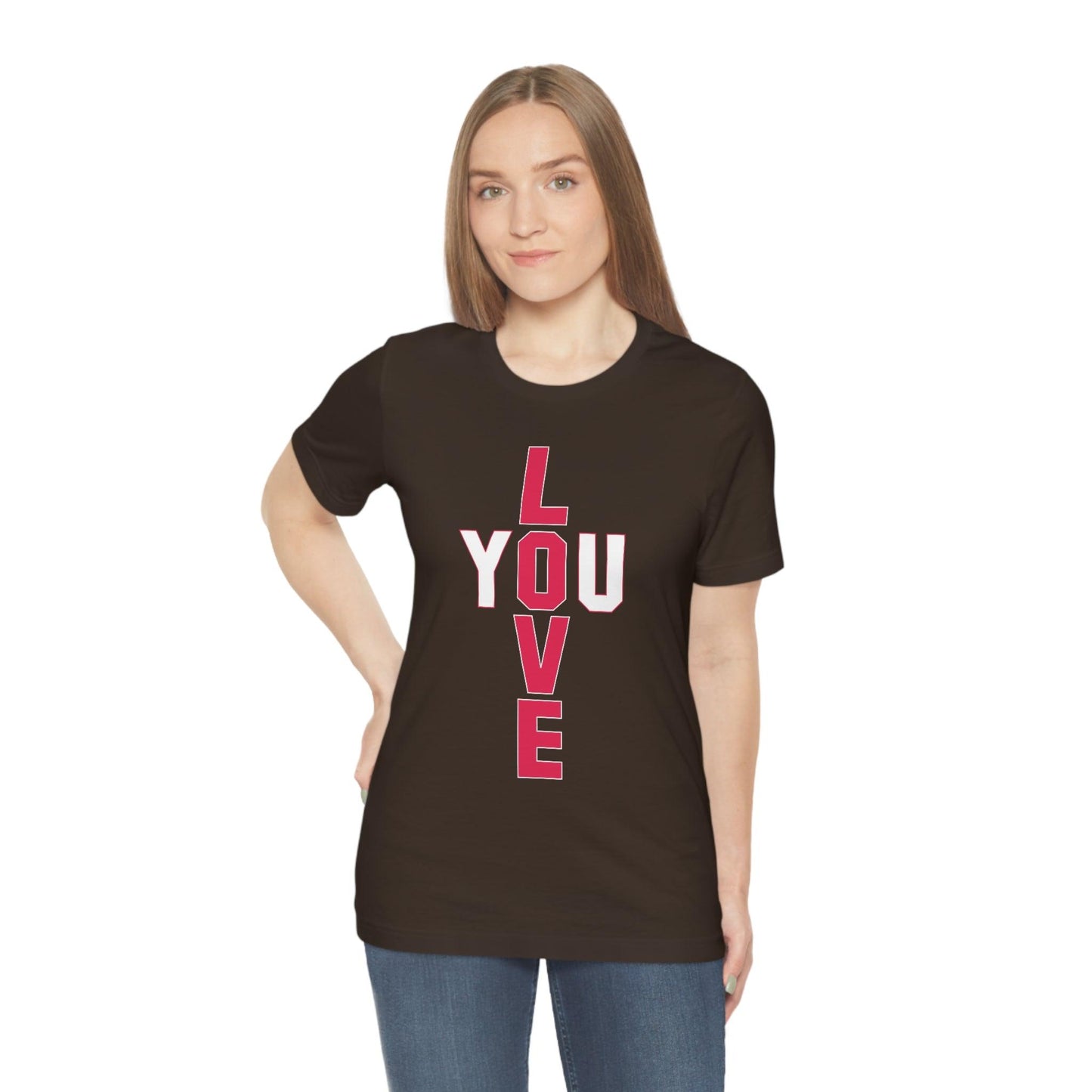 T-shape Love you Tee - Giftsmojo