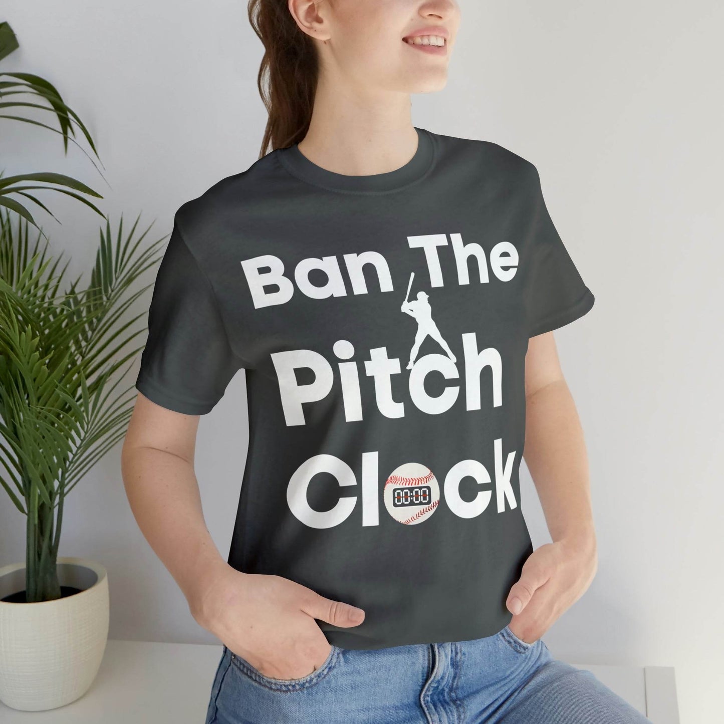 Ban The Pitch Clock in Baseball Ban Baseball Pitch Clock - Show Your Support By Wearing this shirt to the Games - Giftsmojo