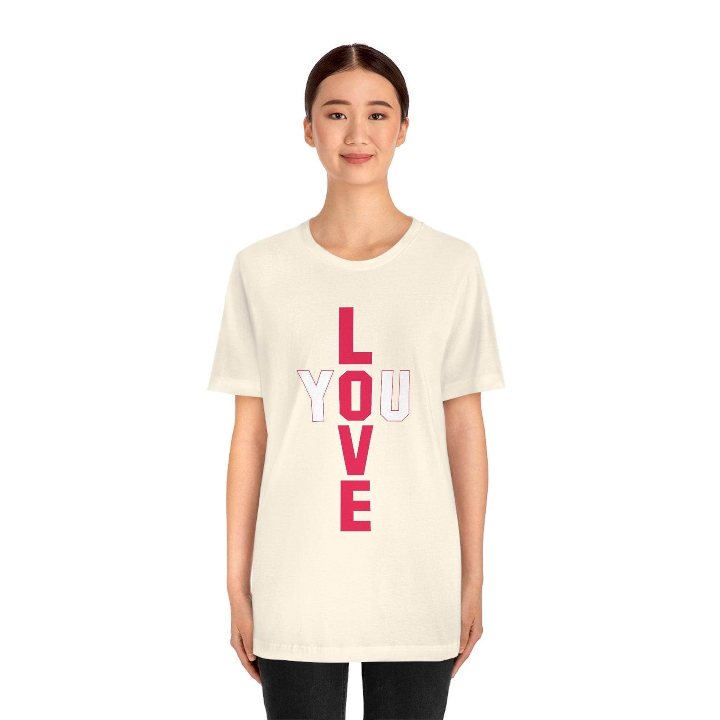 T-shape Love you Tee - Giftsmojo