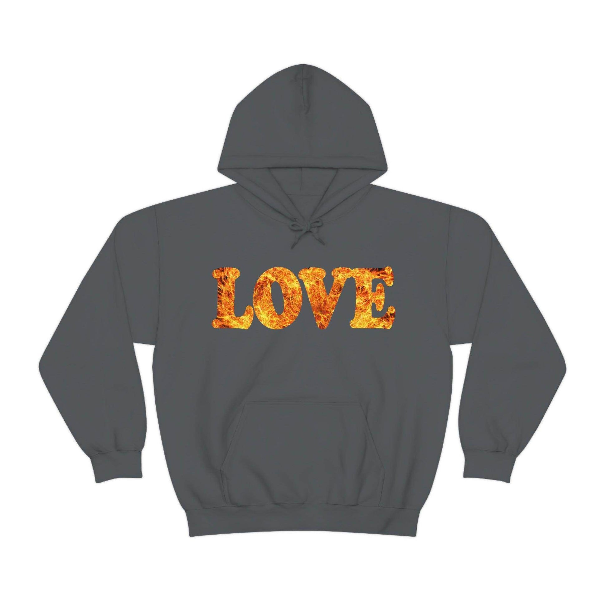 Love Fire Hooded Sweatshirt - Giftsmojo