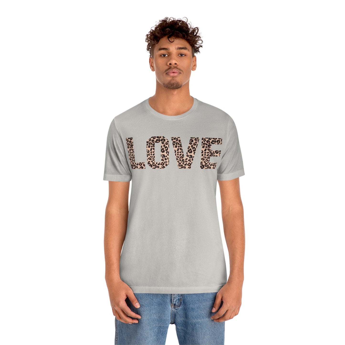 Leopard print love Tee - Giftsmojo