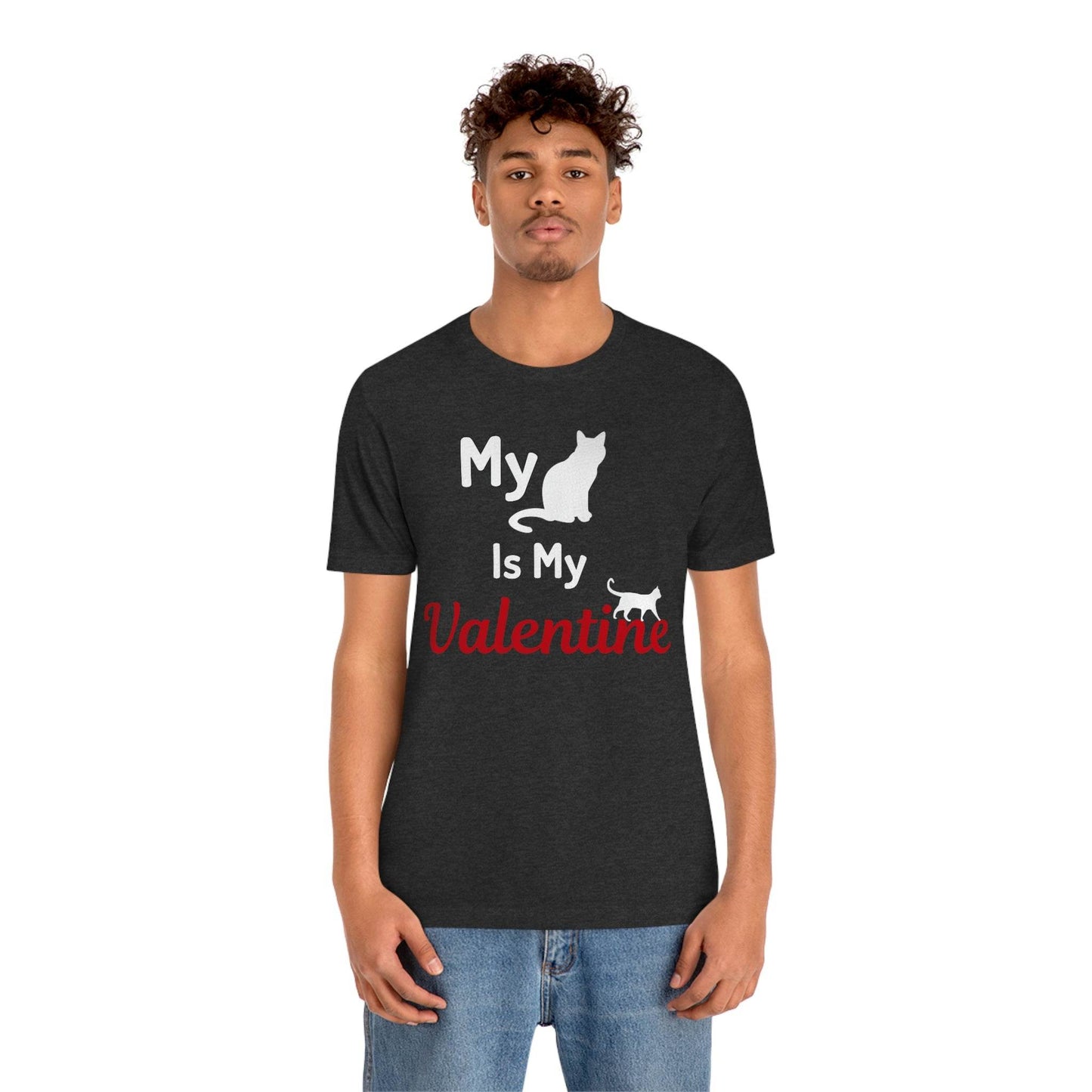 My Cat is My Valentine, Pet lover Valentine shirt - Cute cat lover shirt - gift for cat lovers - Giftsmojo