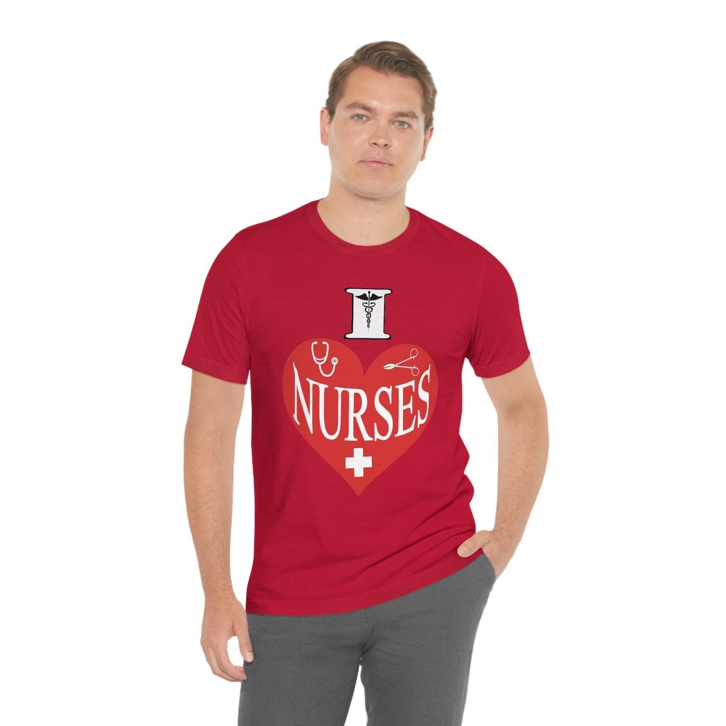 I love Nurses Tee - Giftsmojo