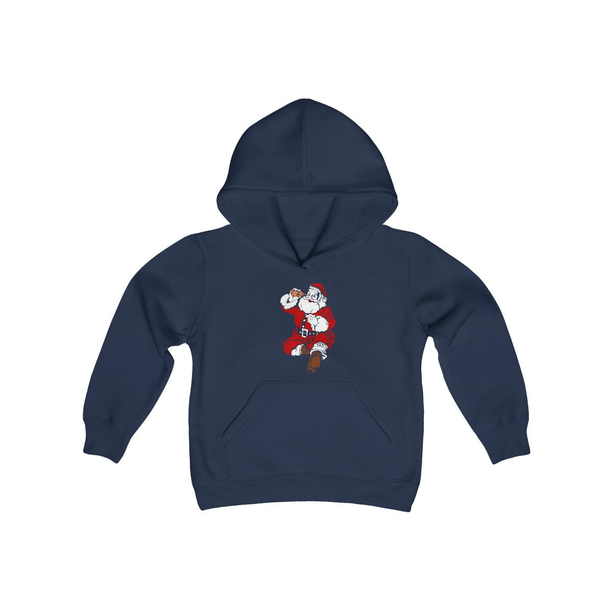 Naughty Santa Youth Heavy Blend Hooded Sweatshirt