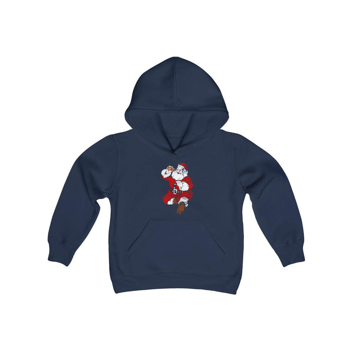 Naughty Santa Youth Heavy Blend Hooded Sweatshirt - Giftsmojo