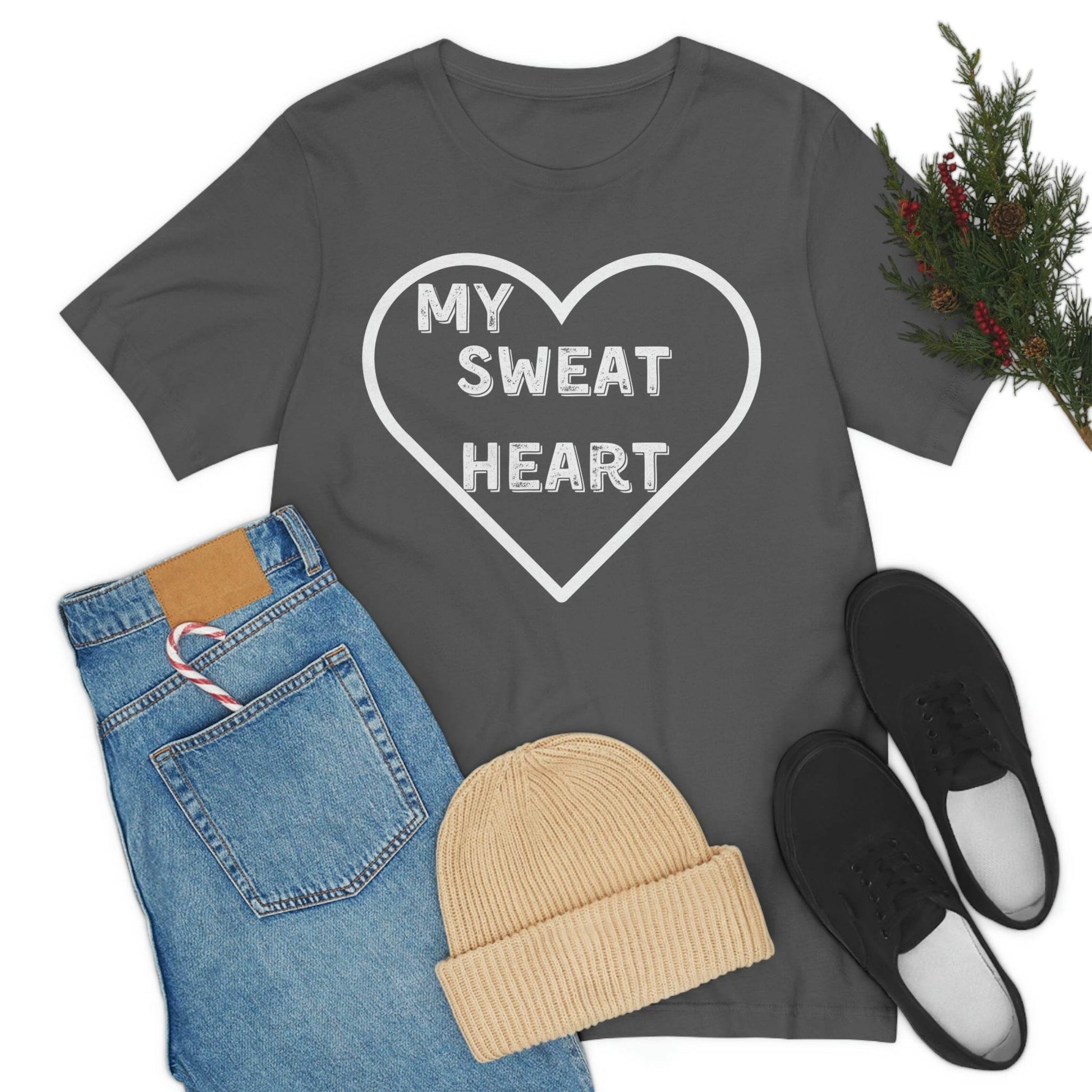 My Sweat Heart - Love shirt - Gift for wife - Gift for Husband - Gift for Girlfriend and Boyfriend - Giftsmojo