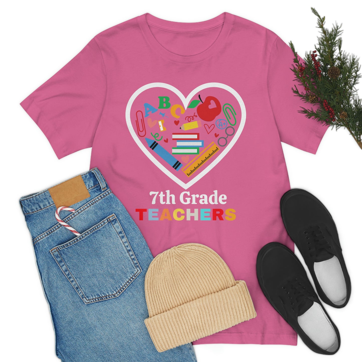 Love 7th Grade Teacher Shirt - Teacher Appreciation Shirt - Gift for Teachers - 7th Grade shirt