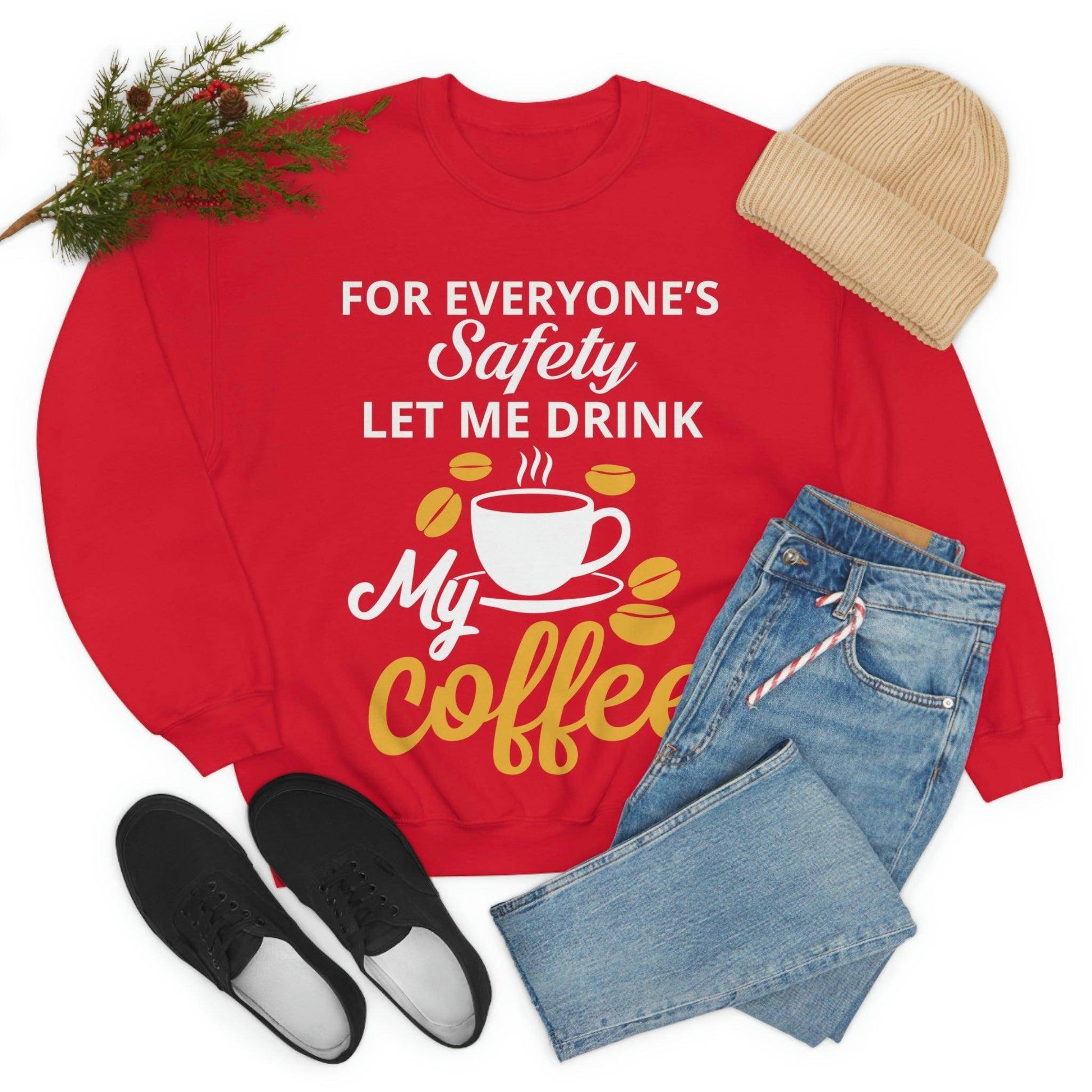 Coffee tee Unisex Heavy Blend™ Crewneck Sweatshirt - Giftsmojo