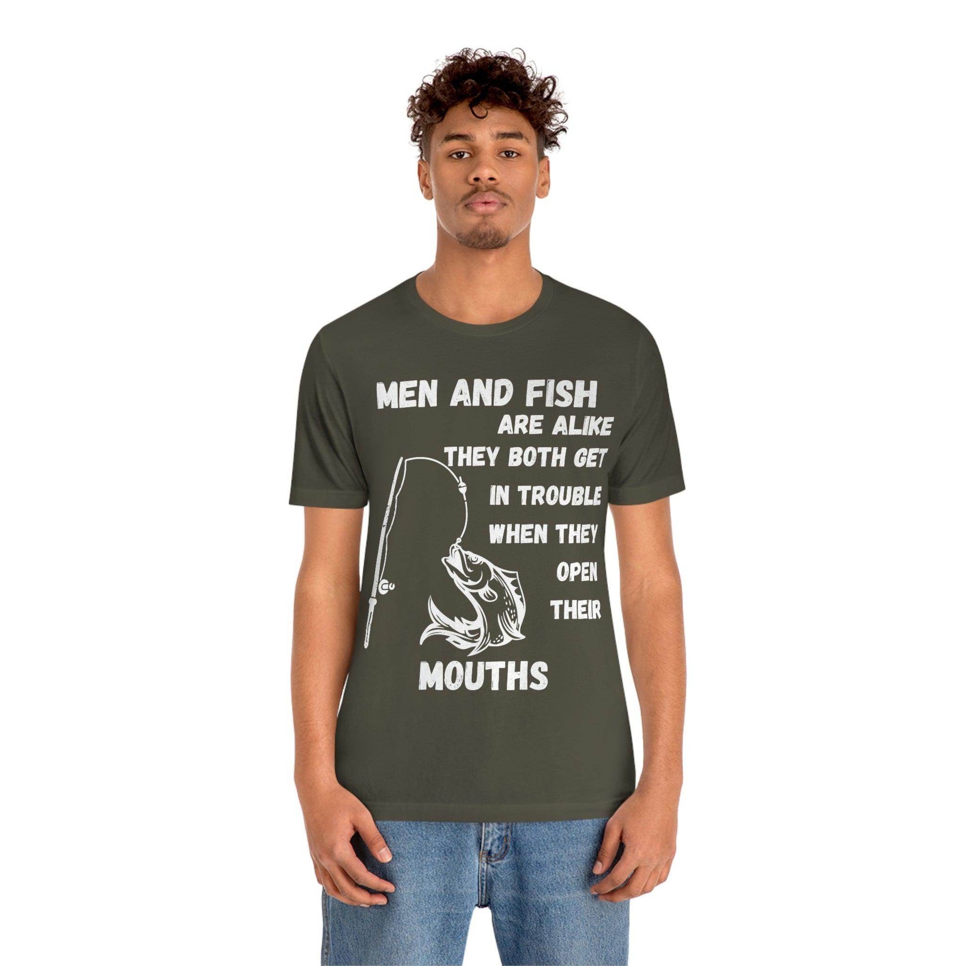 Men and Fish are Alike - Funny fishing shirt - Giftsmojo