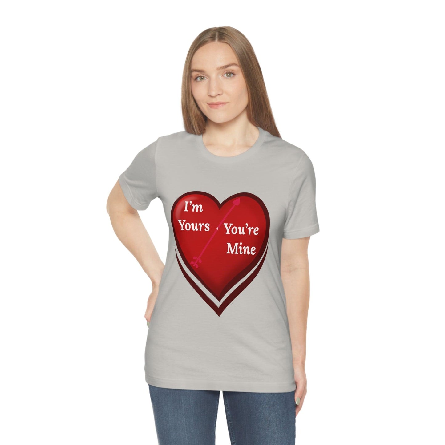 I'm Yours and You're Mine Heart Tee - Giftsmojo