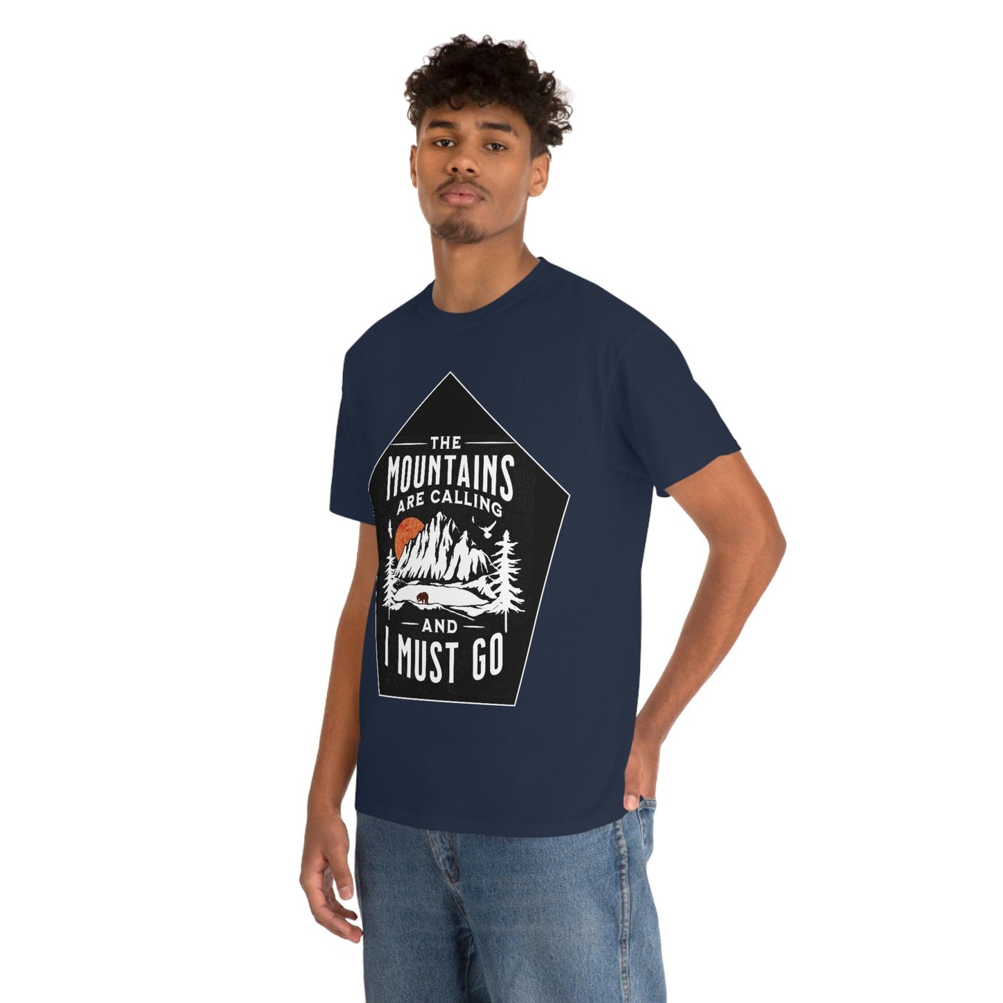 The Mountains are Calling and I Must Go Tee - Giftsmojo