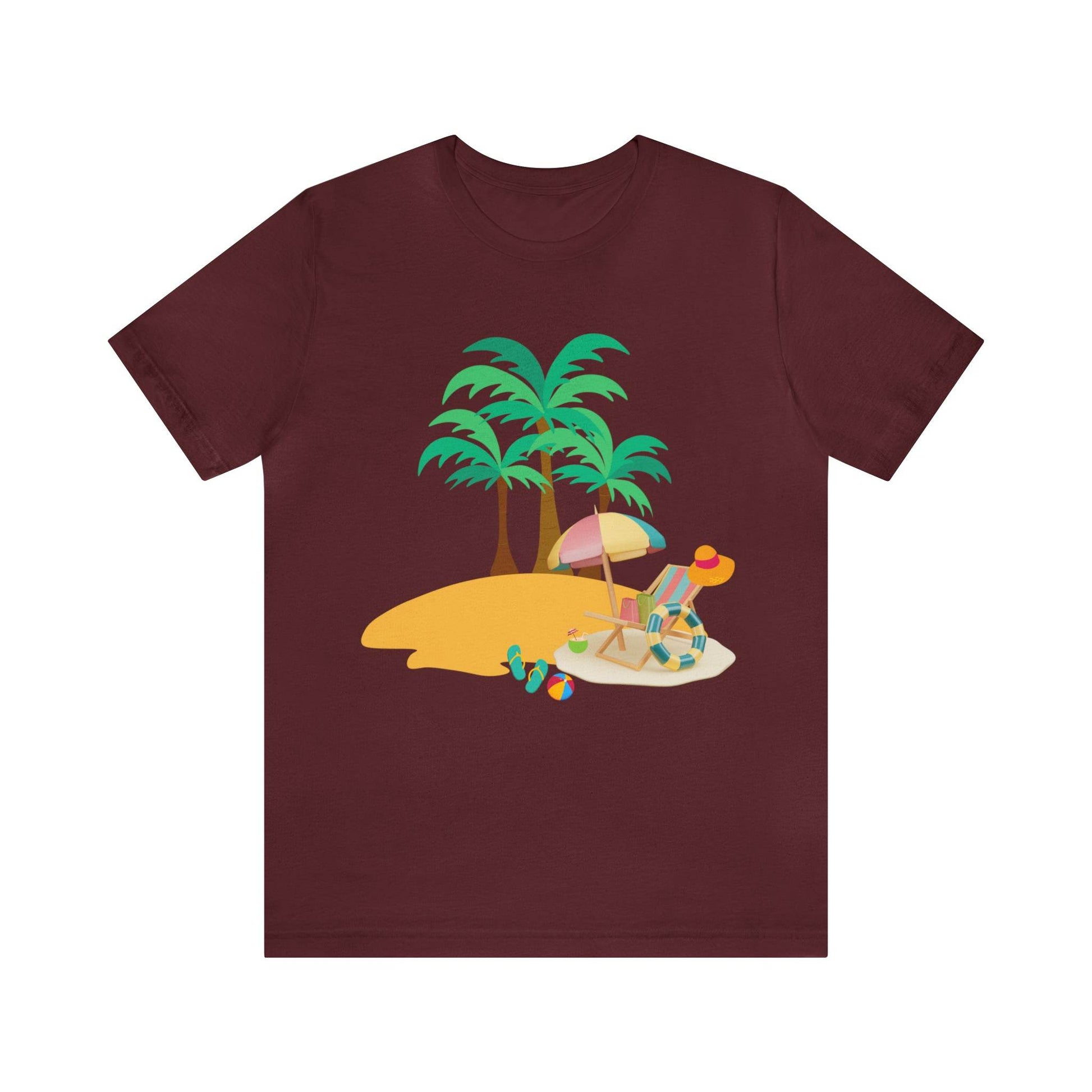 Beach shirt, Beach t-shirt, Summer shirt, Beachwear, Beach fashion, Tropical print, Trendy design, Stylish beach apparel - Giftsmojo