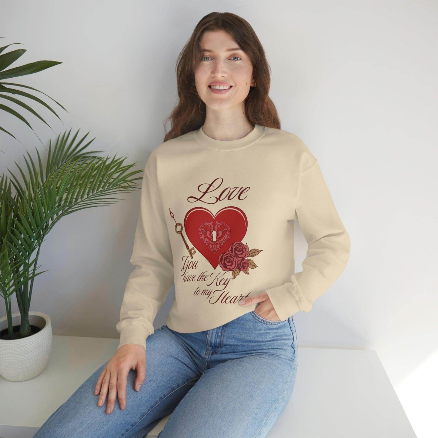 Love you have the key to my heart Sweatshirt - Giftsmojo