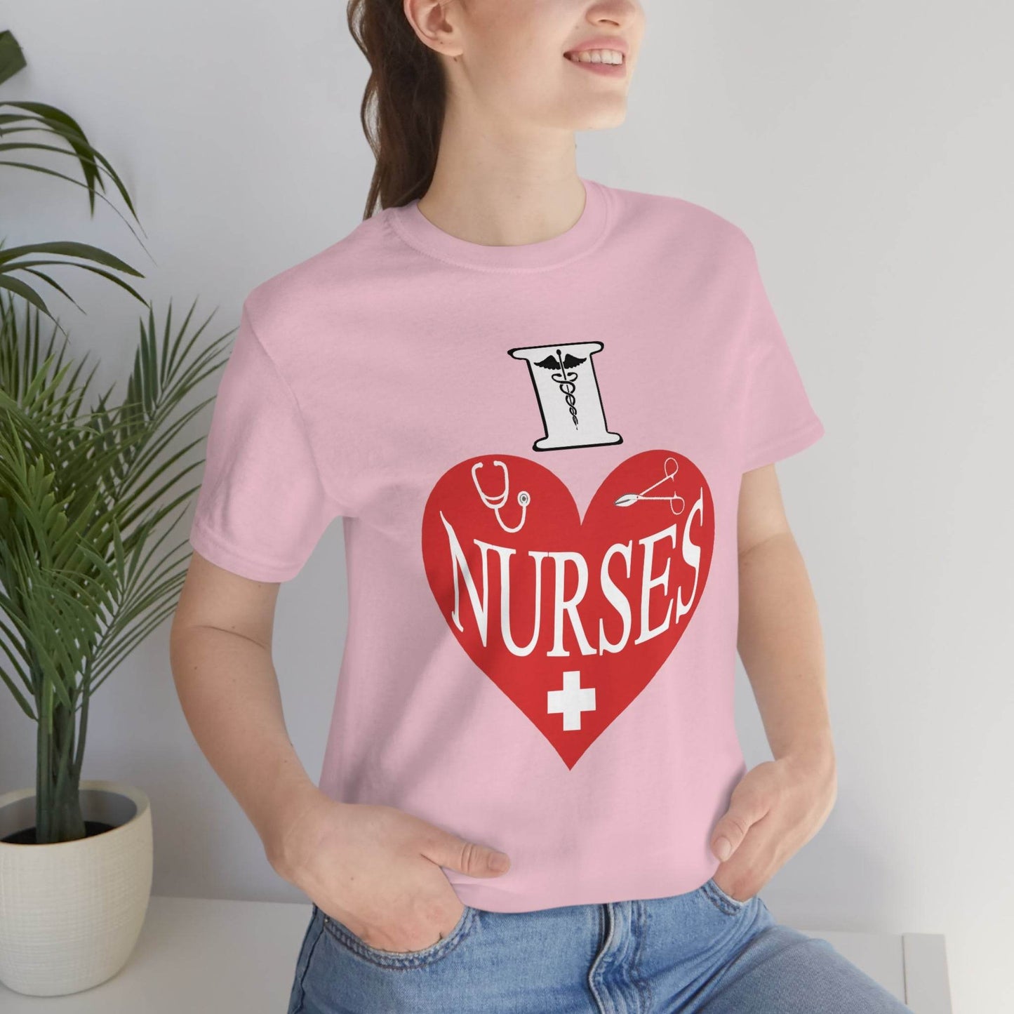 I love Nurses Tee - Giftsmojo