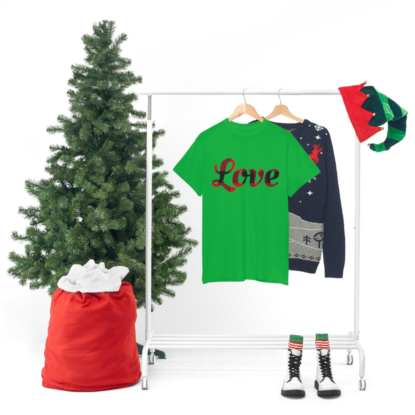 Plaid love T-Shirt
