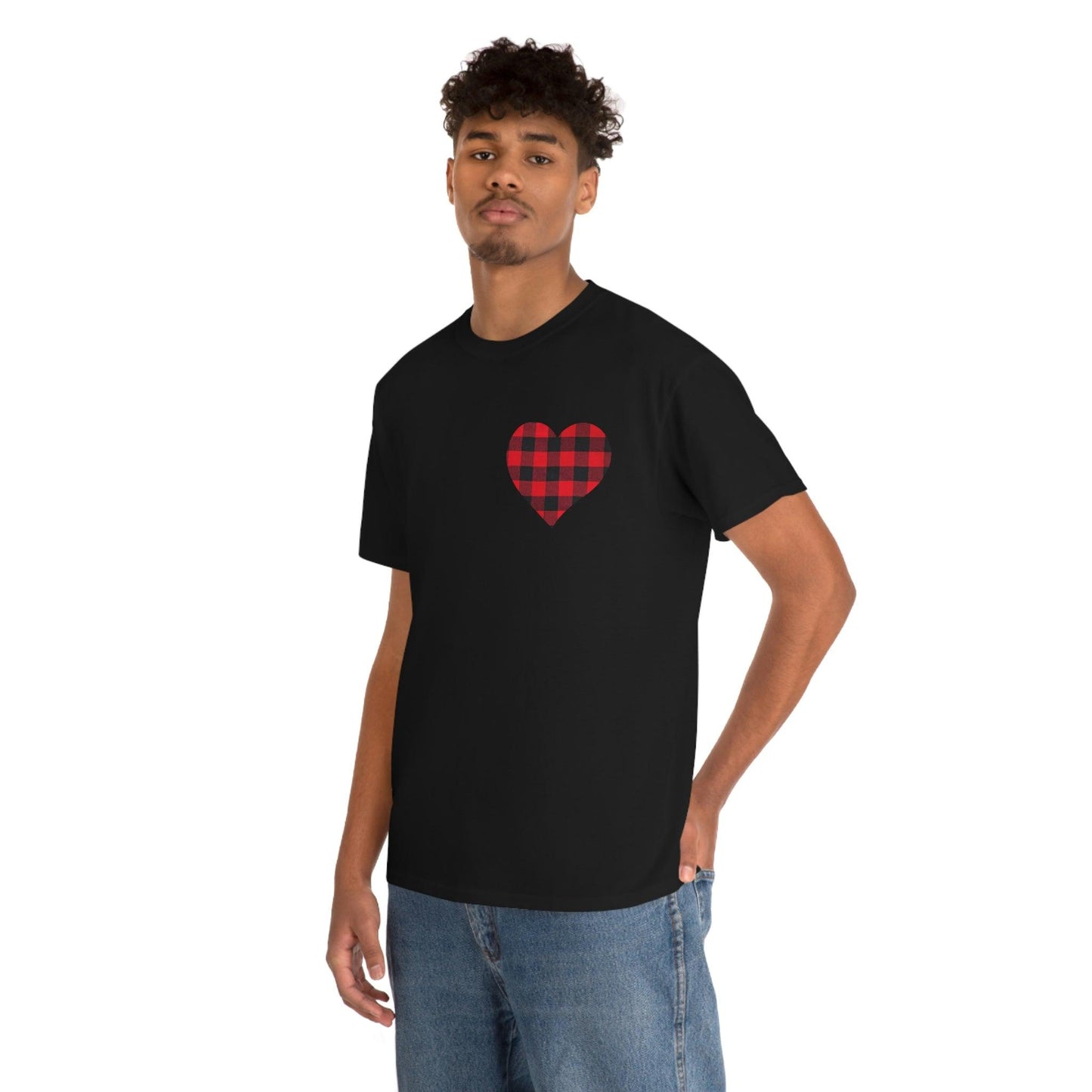 Plaid Heart T-Shirt - Giftsmojo
