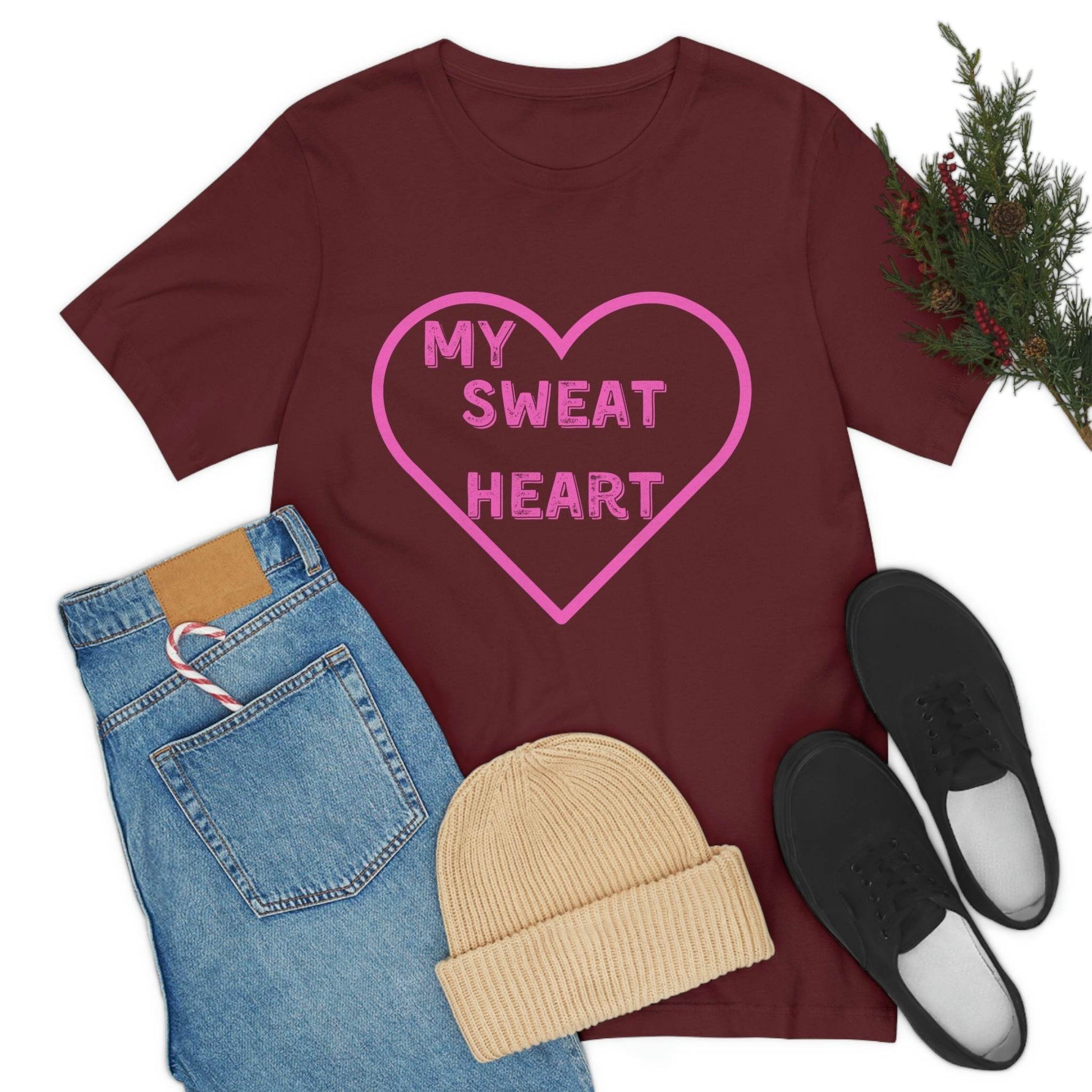 My Sweat Heart - Love shirt - Gift for wife - Gift for Husband - Gift for Girlfriend and Boyfriend - Anniversary gift - Giftsmojo