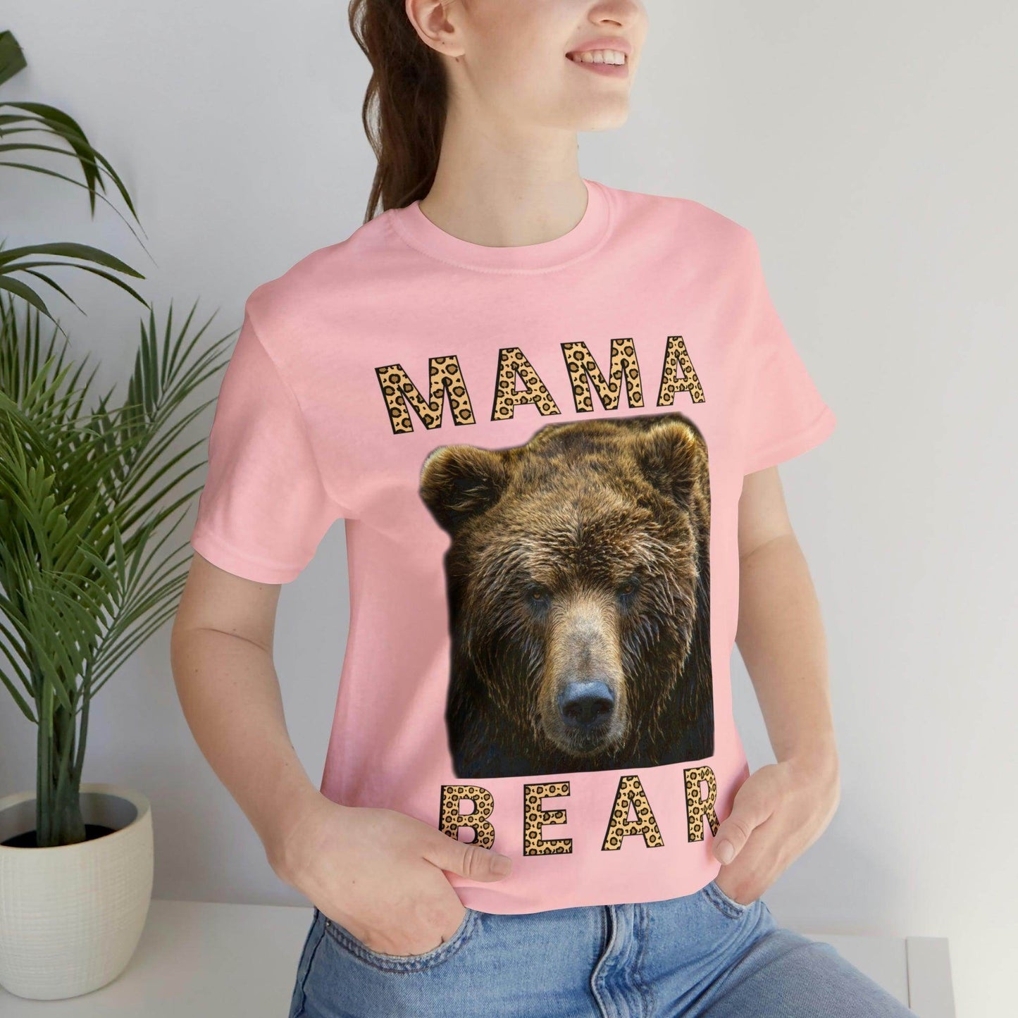 Mothers day shirt | Leopard Print Mama Bear Shirt | Mama Bear Tshirt, Funny mom shirt | best mom shirt | Momma Bear, Mama Bear Gift, Animal Nature Lover Shirt - Giftsmojo