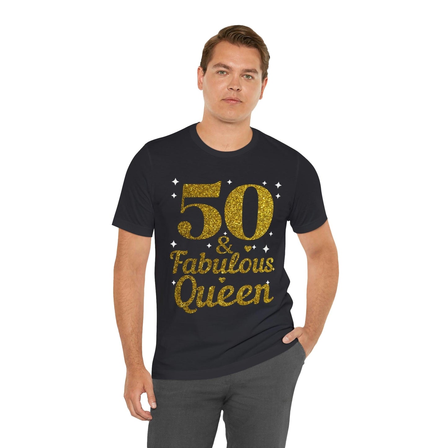 Funny 50th birthday shirt, 50th birthday Tshirt, 50 and fabulous Queen, birthday queen shirt, Gift for 50th birthday, Vintage shirt, birthday gift, birthday girl shirt, mom’s birthday gift, mom gift, wife gift, - Giftsmojo