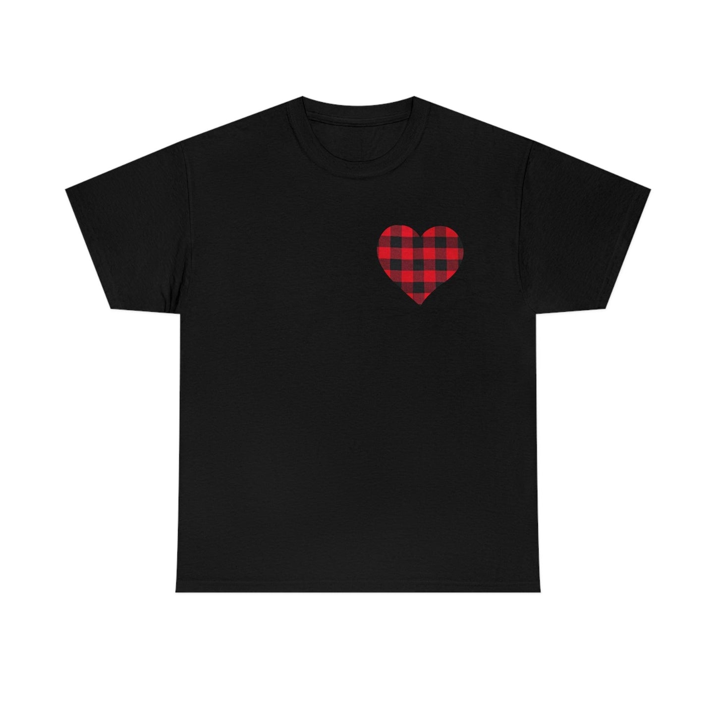 Plaid Heart T-Shirt - Giftsmojo