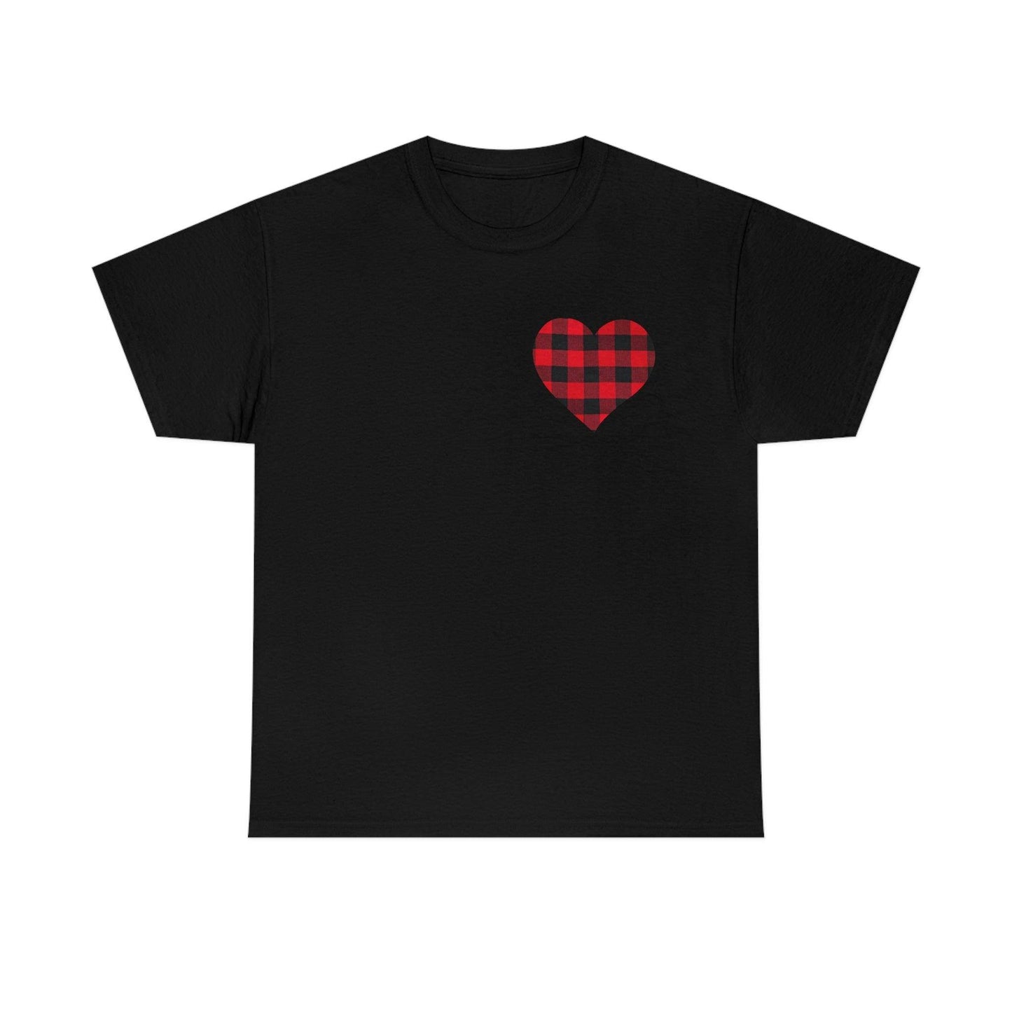 Plaid Heart T-Shirt - Giftsmojo