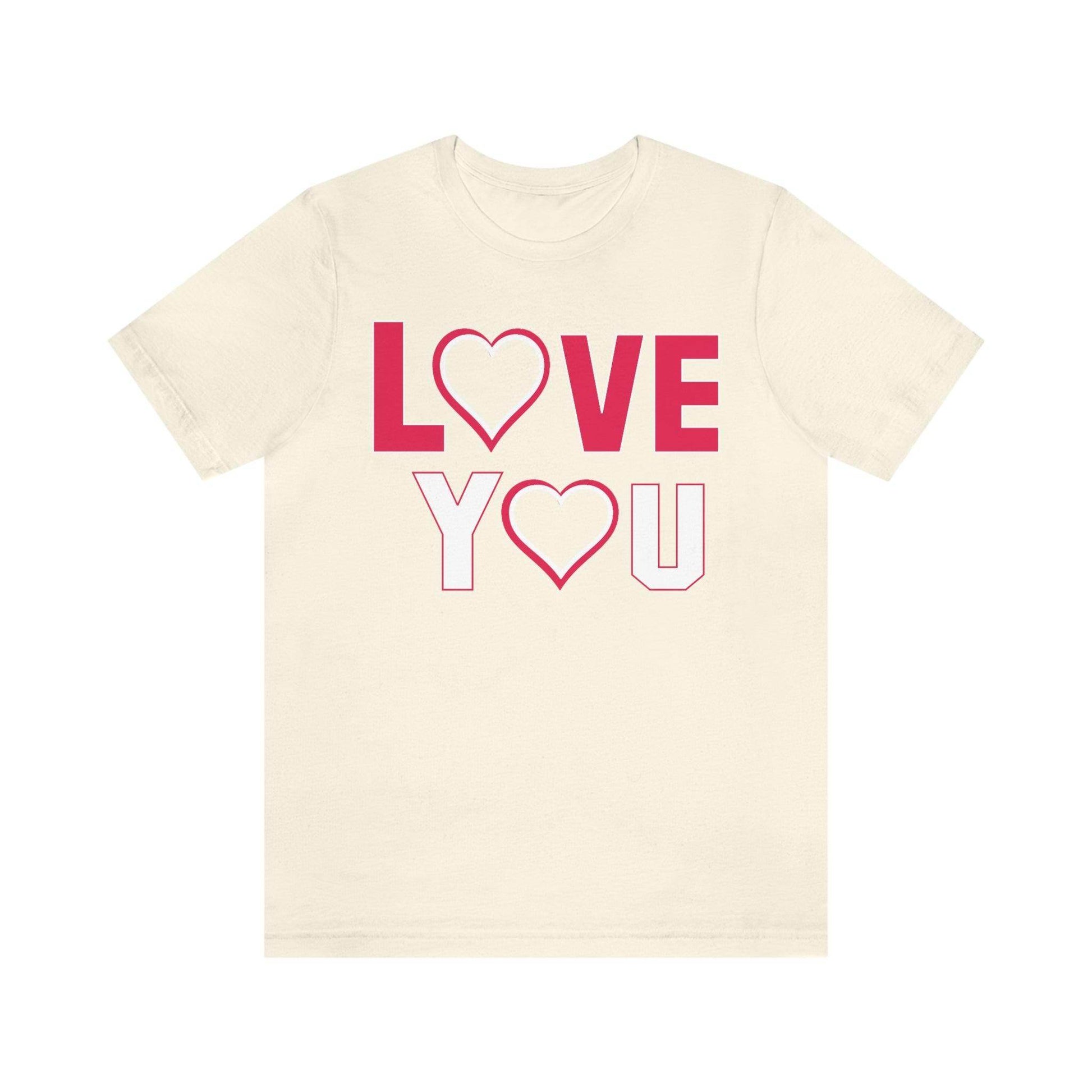 love you heart Tee - Giftsmojo