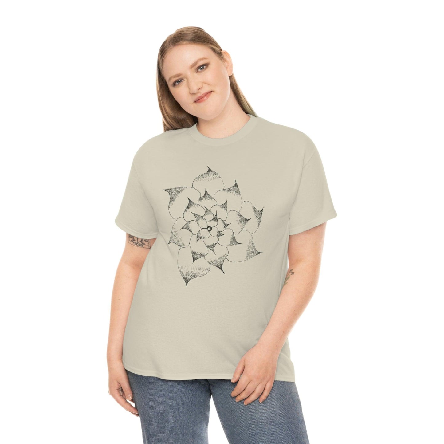 Flower Tee, custom designed tee, flower t-shirt, floral graphic tee - Giftsmojo