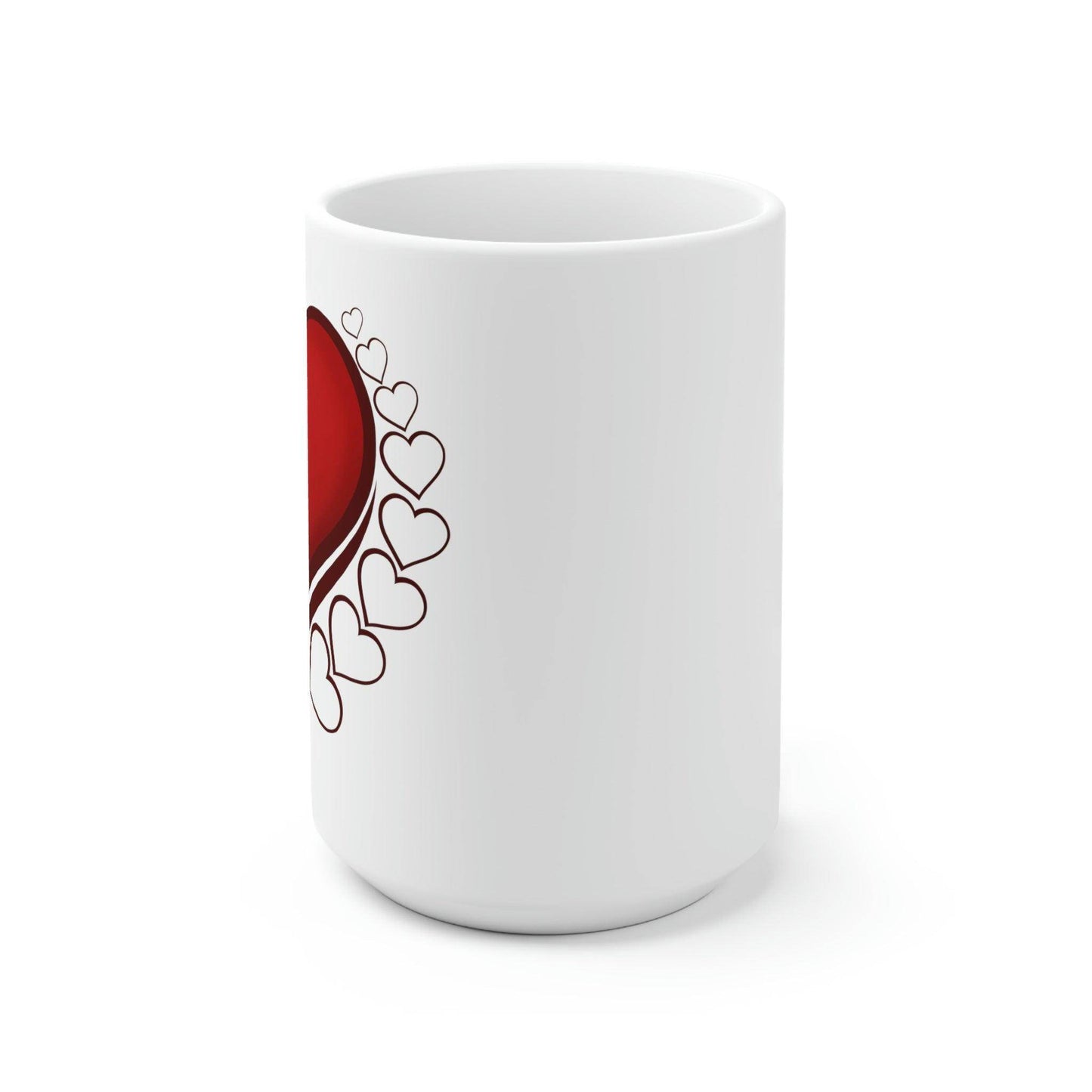multi Love heart Ceramic Mug 15oz - Giftsmojo