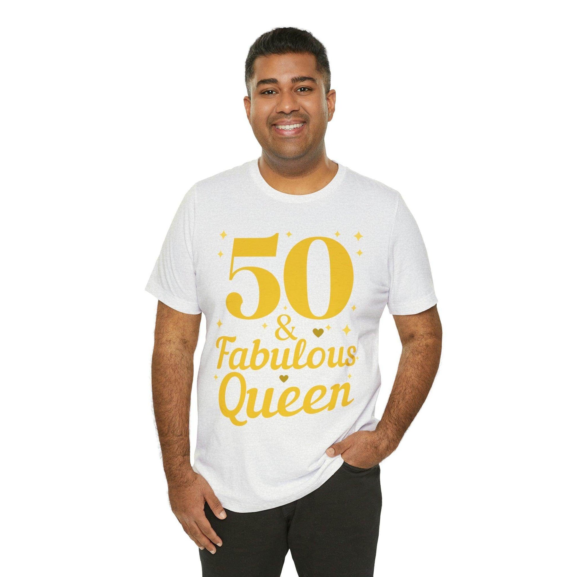 50 and Fabulous Queen shirt, Funny 50th birthday shirt - Giftsmojo