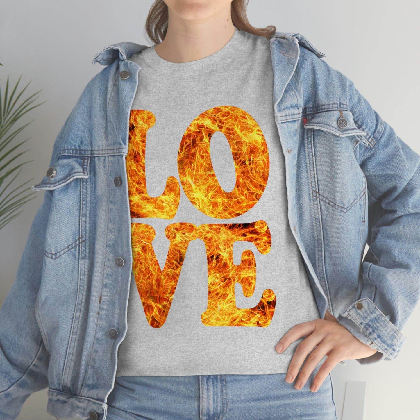 love fire big Tee - Giftsmojo