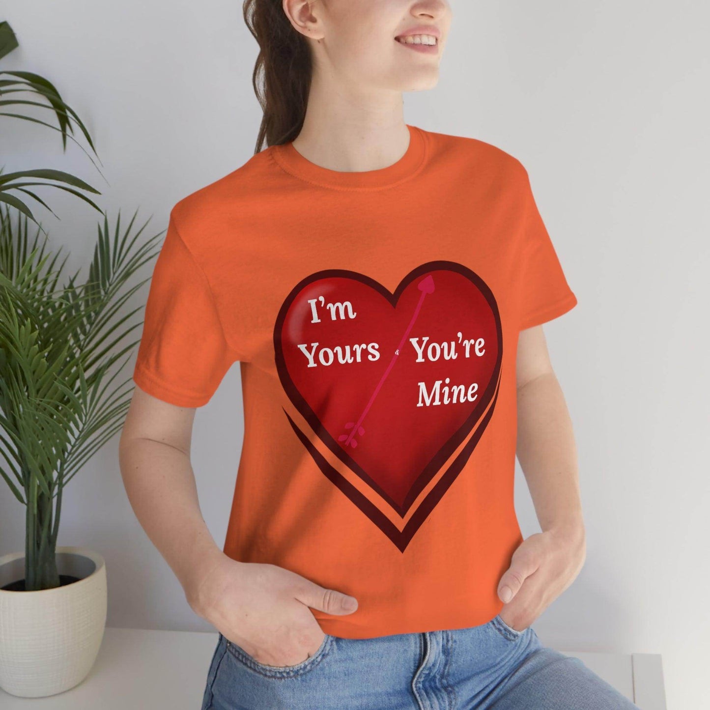 I'm Yours and You're Mine Heart Tee - Giftsmojo