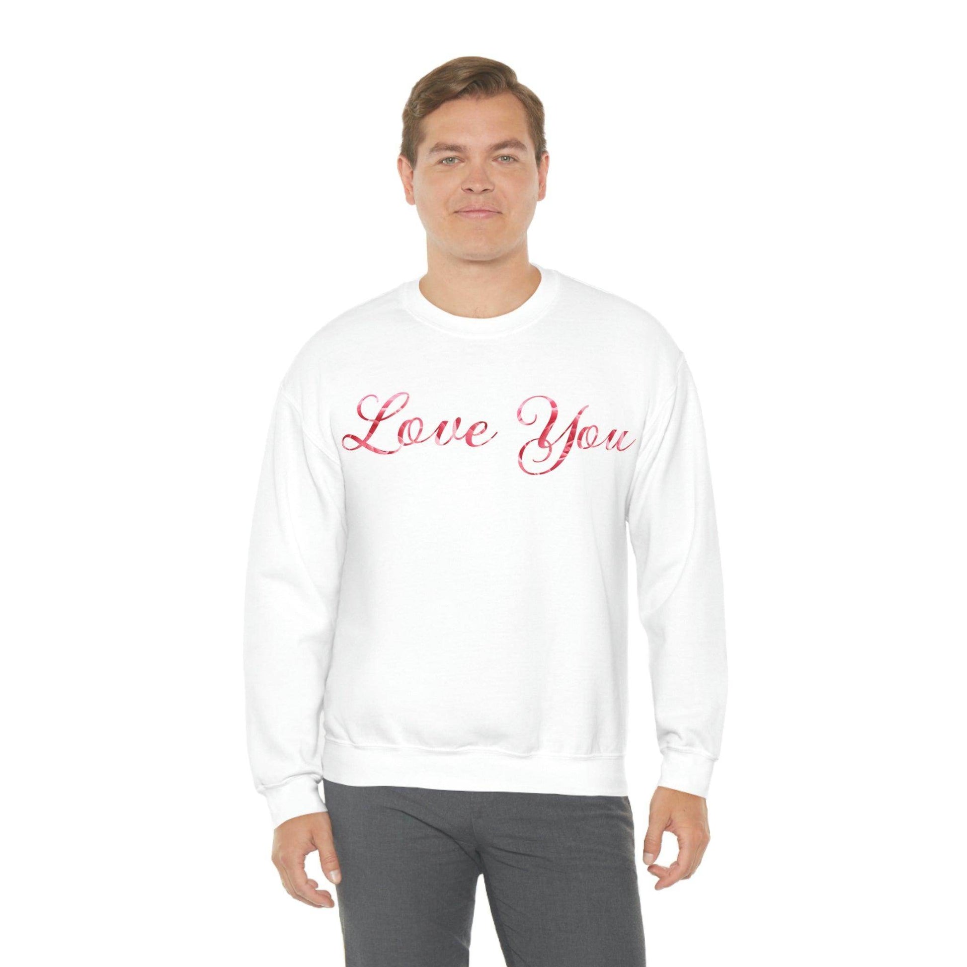 Love You Sweatshirt, love shirt, wedding gift, engagement gift, anniversary gift, couple shirt, matching shirt - Giftsmojo