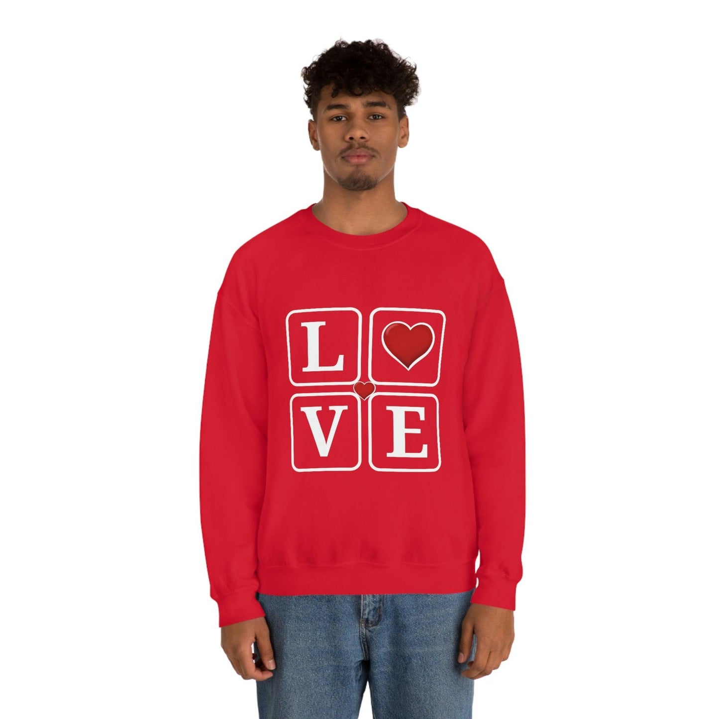 Love square Hearts Sweatshirt