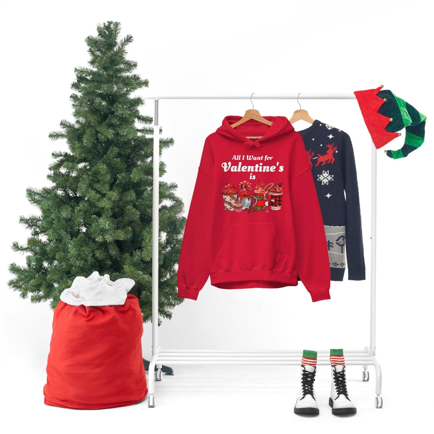 All I want for Valentine's is Coffee Hooded Sweatshirt