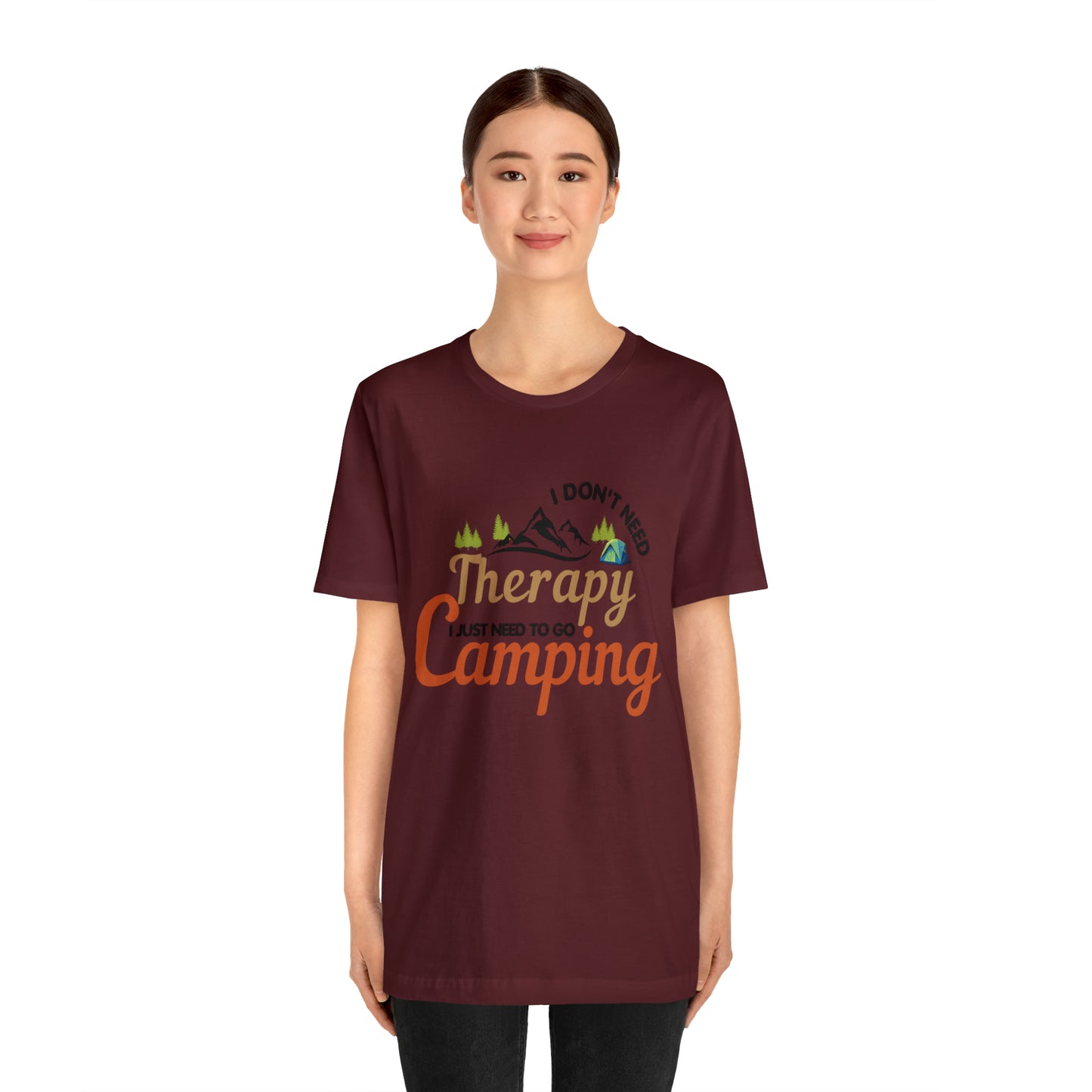 I don't need therapy I just need to go camping, camping shirt, dad shirt, dad gift, gift for outdoor lover, fishing gift nature lover shirt