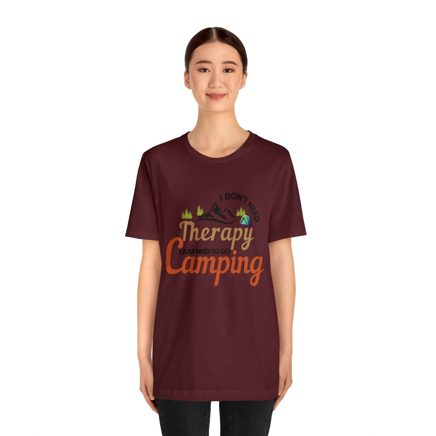I don't need therapy I just need to go camping, camping shirt, dad shirt, dad gift, gift for outdoor lover, fishing gift nature lover shirt - Giftsmojo