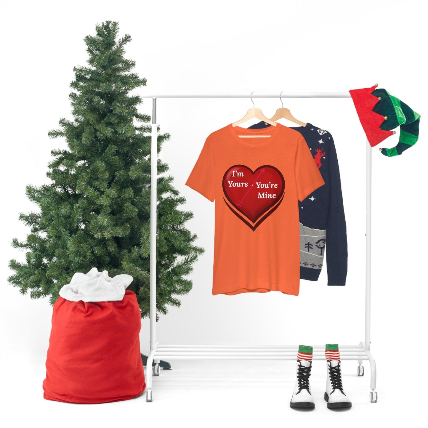 I'm Yours and You're Mine Heart Tee - Giftsmojo