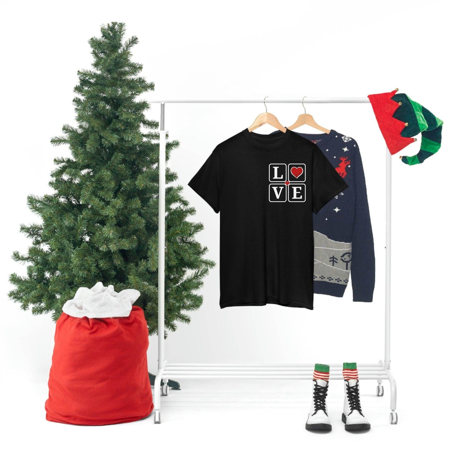 Love square Hearts T-shirt - Giftsmojo