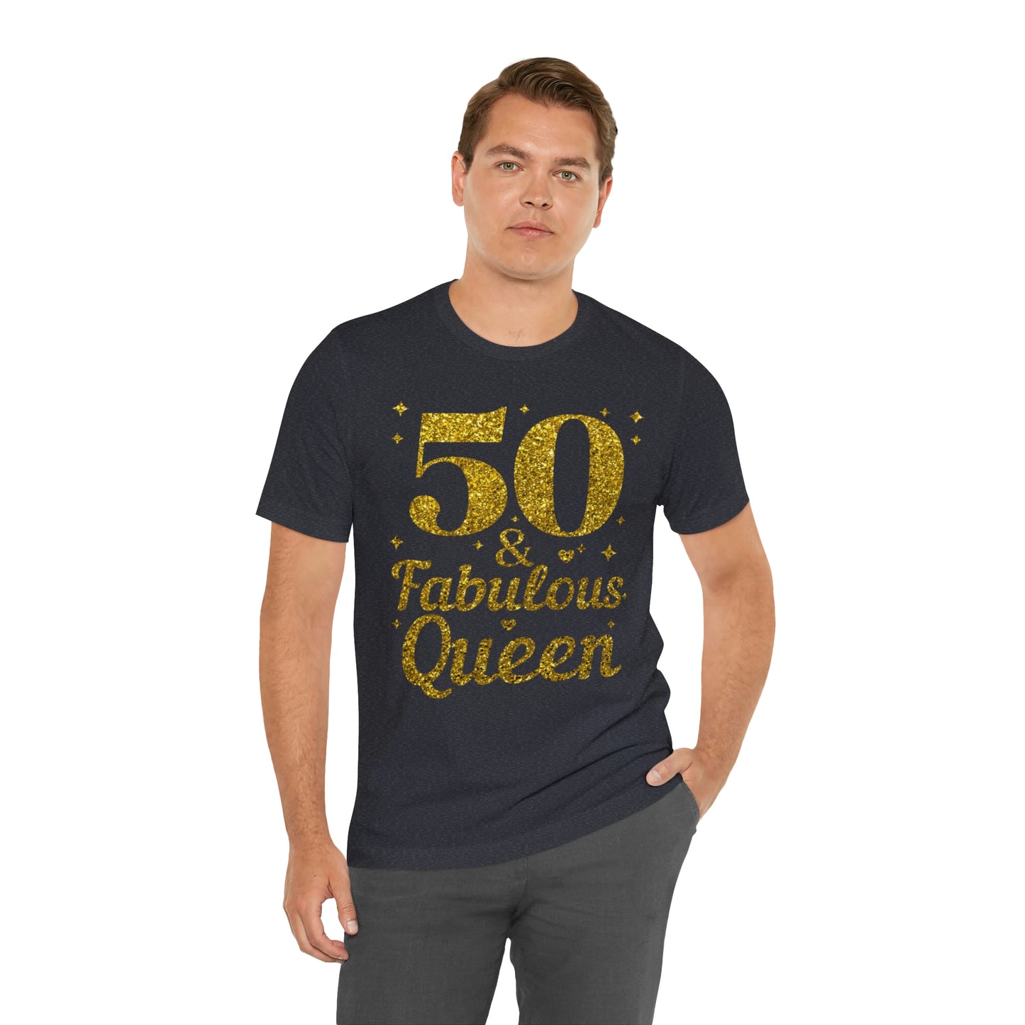 Funny 50th birthday Shirt 50 and Fabulous Queen shirt